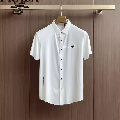 Prada Shirts Short Sleeved For Men #1321385 $52.00 USD, Wholesale Replica Prada Shirts