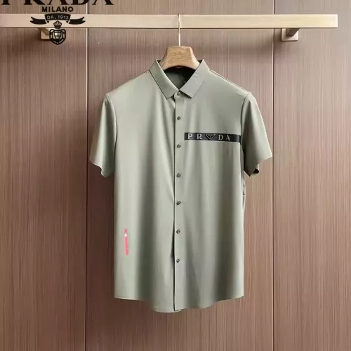 Prada Shirts Short Sleeved For Men #1321386 $52.00 USD, Wholesale Replica Prada Shirts