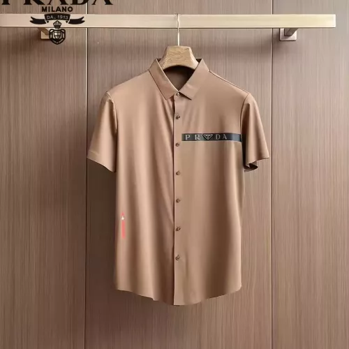 Prada Shirts Short Sleeved For Men #1321387 $52.00 USD, Wholesale Replica Prada Shirts