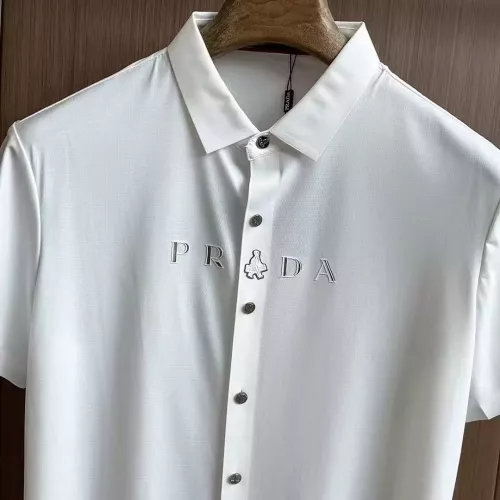 Replica Prada Shirts Short Sleeved For Men #1321389 $52.00 USD for Wholesale