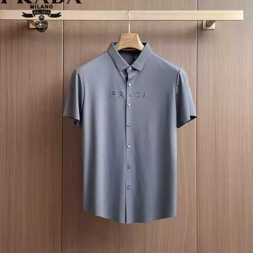 Prada Shirts Short Sleeved For Men #1321390 $52.00 USD, Wholesale Replica Prada Shirts