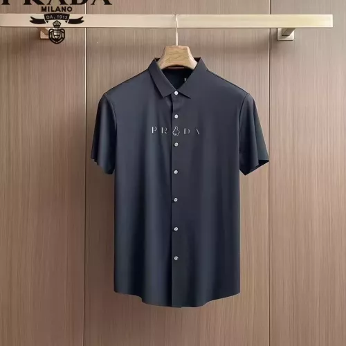 Prada Shirts Short Sleeved For Men #1321392 $52.00 USD, Wholesale Replica Prada Shirts