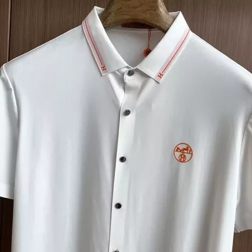 Replica Hermes Shirts Short Sleeved For Men #1321395 $52.00 USD for Wholesale
