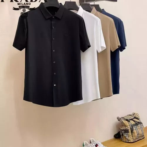 Replica Prada Shirts Short Sleeved For Men #1321402 $52.00 USD for Wholesale