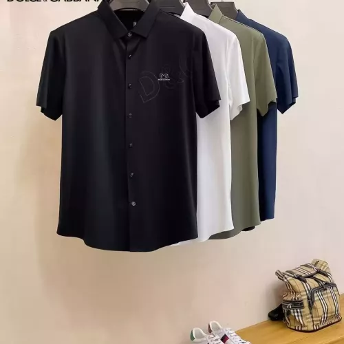 Replica Dolce & Gabbana D&G Shirts Short Sleeved For Men #1321406 $52.00 USD for Wholesale