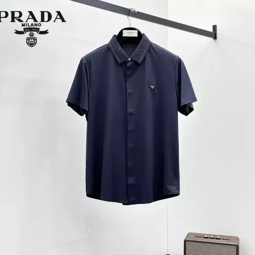 Prada Shirts Short Sleeved For Men #1321415 $52.00 USD, Wholesale Replica Prada Shirts