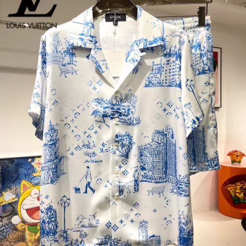Louis Vuitton LV Tracksuits Short Sleeved For Men #1321429 $76.00 USD, Wholesale Replica Louis Vuitton LV Tracksuits