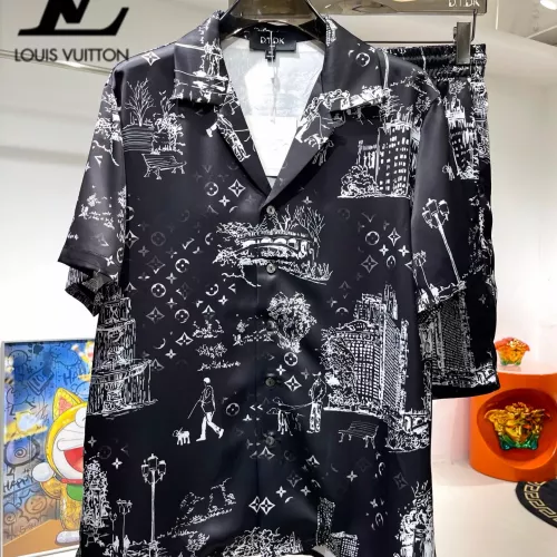 Louis Vuitton LV Tracksuits Short Sleeved For Men #1321430 $76.00 USD, Wholesale Replica Louis Vuitton LV Tracksuits