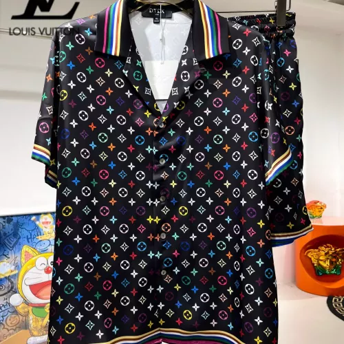 Louis Vuitton LV Tracksuits Short Sleeved For Men #1321436 $76.00 USD, Wholesale Replica Louis Vuitton LV Tracksuits