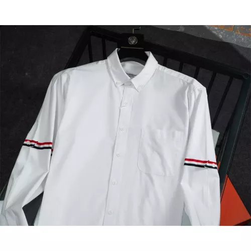 Replica Thom Browne TB Shirts Long Sleeved For Men #1321461 $40.00 USD for Wholesale