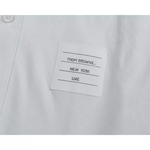 Replica Thom Browne TB Shirts Long Sleeved For Men #1321461 $40.00 USD for Wholesale