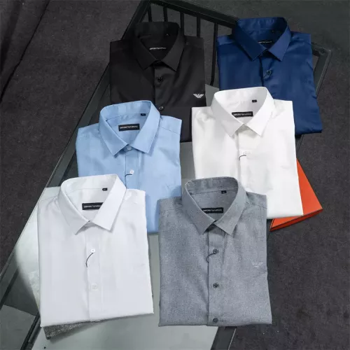 Replica Armani Shirts Long Sleeved For Men #1321464 $40.00 USD for Wholesale