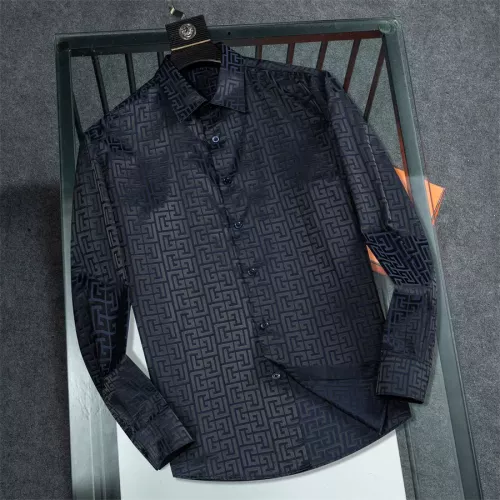 Balmain Shirts Long Sleeved For Men #1321477 $48.00 USD, Wholesale Replica Balmain Shirts