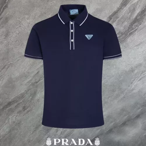 Prada T-Shirts Short Sleeved For Men #1321657 $45.00 USD, Wholesale Replica Prada T-Shirts