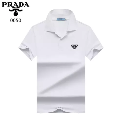Prada T-Shirts Short Sleeved For Men #1321905 $32.00 USD, Wholesale Replica Prada T-Shirts
