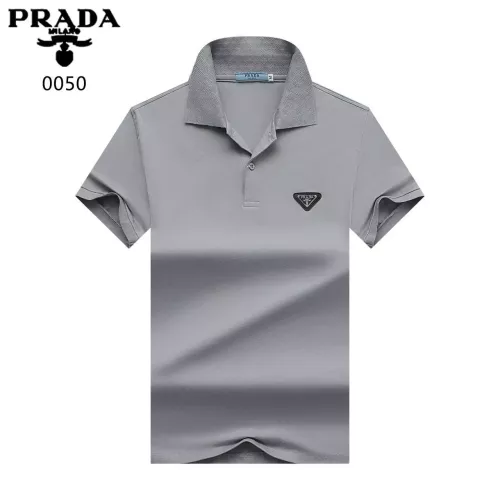 Prada T-Shirts Short Sleeved For Men #1321906 $32.00 USD, Wholesale Replica Prada T-Shirts