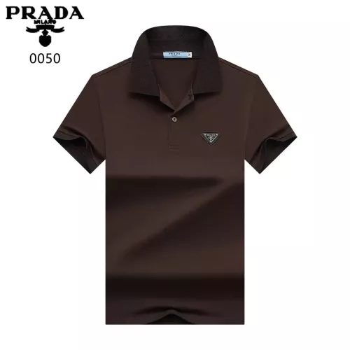 Prada T-Shirts Short Sleeved For Men #1321907 $32.00 USD, Wholesale Replica Prada T-Shirts