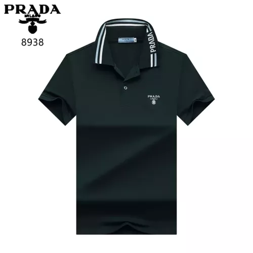 Prada T-Shirts Short Sleeved For Men #1321934 $32.00 USD, Wholesale Replica Prada T-Shirts