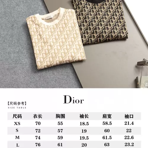 Replica Christian Dior T-Shirts Short Sleeved For Unisex #1323246 $40.00 USD for Wholesale