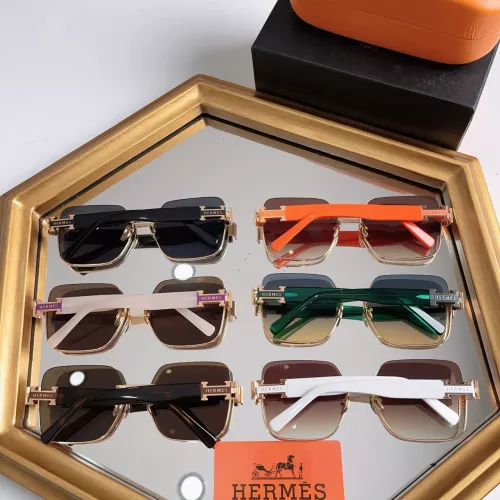 Replica Hermes AAA Quality Sunglasses #1323555 $60.00 USD for Wholesale