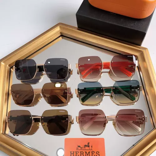 Replica Hermes AAA Quality Sunglasses #1323556 $60.00 USD for Wholesale
