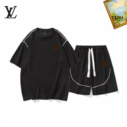 Louis Vuitton LV Tracksuits Short Sleeved For Men #1323659 $48.00 USD, Wholesale Replica Louis Vuitton LV Tracksuits