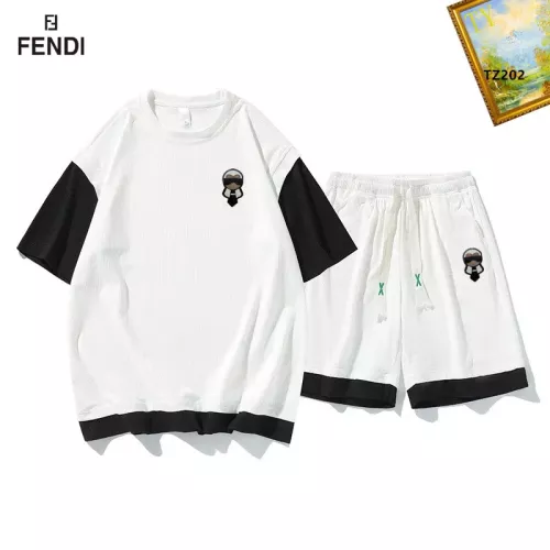 Fendi Tracksuits Short Sleeved For Men #1323660 $48.00 USD, Wholesale Replica Fendi Tracksuits