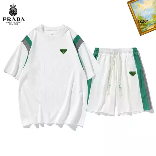 Prada Tracksuits Short Sleeved For Men #1323665 $48.00 USD, Wholesale Replica Prada Tracksuits