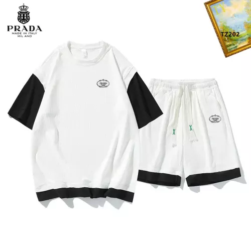 Prada Tracksuits Short Sleeved For Men #1323671 $48.00 USD, Wholesale Replica Prada Tracksuits