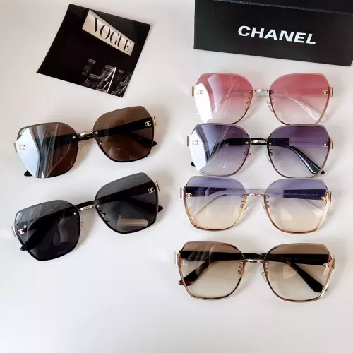 Replica Chanel AAA Quality Sunglasses #1324038 $60.00 USD for Wholesale