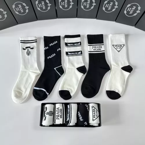 Prada Socks #1324613 $29.00 USD, Wholesale Replica Prada Socks