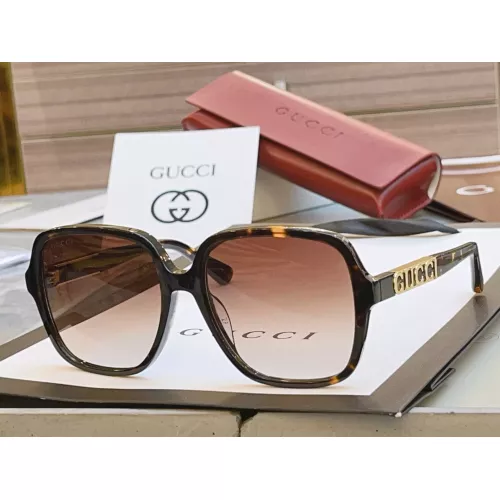 Gucci AAA Quality Sunglasses #1324841 $56.00 USD, Wholesale Replica Gucci AAA Quality Sunglasses