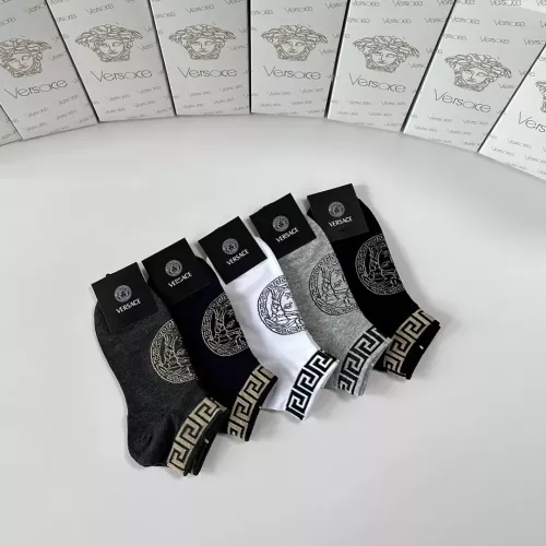 Replica Versace Socks #1324970 $27.00 USD for Wholesale