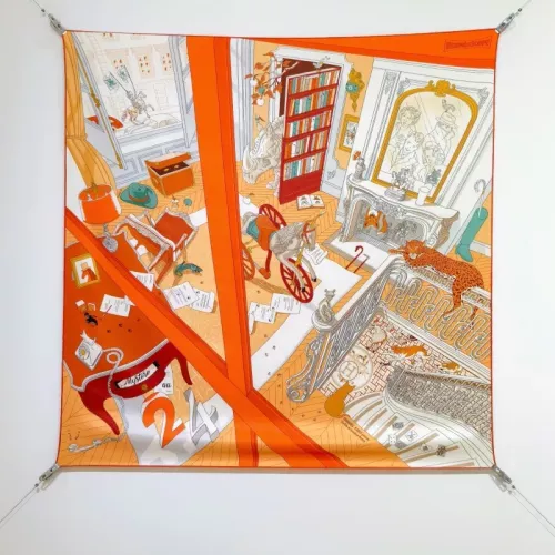Hermes Silk Squares #1326150 $64.00 USD, Wholesale Replica Hermes Scarf