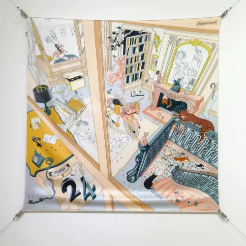 Hermes Silk Squares #1326151 $64.00 USD, Wholesale Replica Hermes Scarf