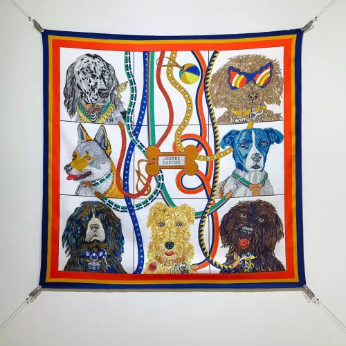 Hermes Silk Squares #1326199 $64.00 USD, Wholesale Replica Hermes Scarf