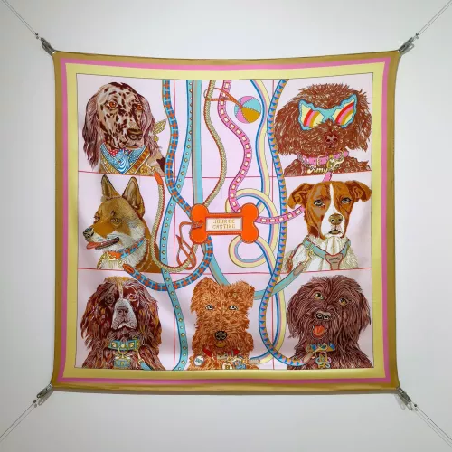 Hermes Silk Squares #1326201 $64.00 USD, Wholesale Replica Hermes Scarf