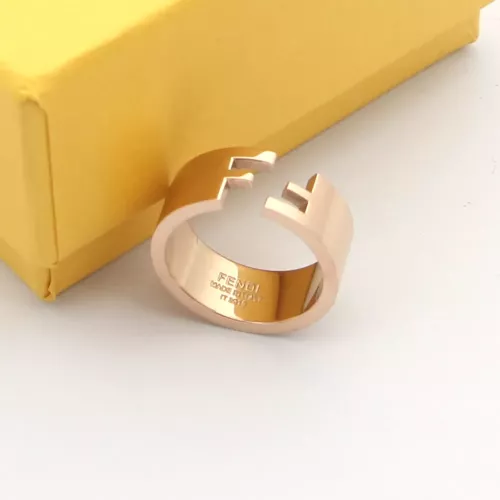 Replica Fendi Rings In Rose Gold #1326227 $23.00 USD for Wholesale
