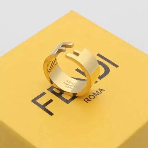 Fendi Rings In Gold #1326228 $23.00 USD, Wholesale Replica Fendi Rings