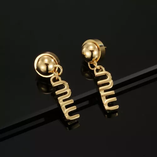 Replica MIU MIU Earrings For Women #1326380 $25.00 USD for Wholesale