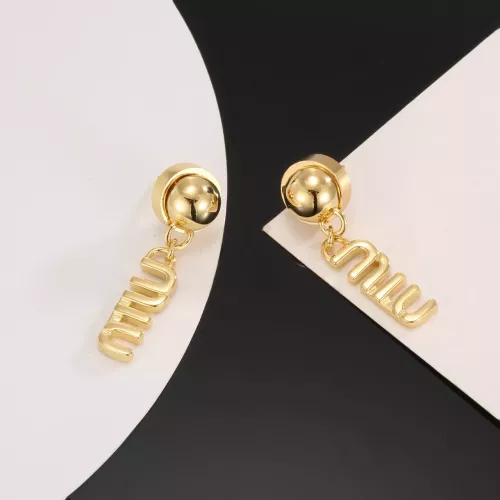 Replica MIU MIU Earrings For Women #1326380 $25.00 USD for Wholesale