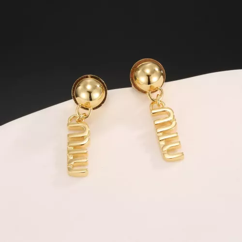 Replica MIU MIU Earrings For Women #1326380 $25.00 USD for Wholesale