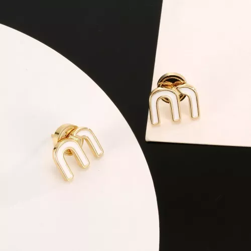 Replica MIU MIU Earrings For Women #1326389 $25.00 USD for Wholesale