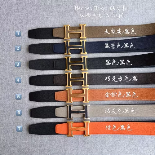 Replica Hermes AAA Quality Belts In 3.8cm For Men #1327660 $52.00 USD for Wholesale