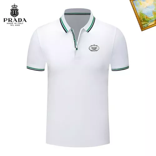 Prada T-Shirts Short Sleeved For Men #1327708 $29.00 USD, Wholesale Replica Prada T-Shirts