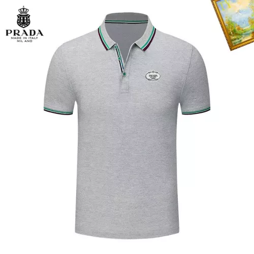 Prada T-Shirts Short Sleeved For Men #1327709 $29.00 USD, Wholesale Replica Prada T-Shirts