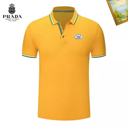 Prada T-Shirts Short Sleeved For Men #1327712 $29.00 USD, Wholesale Replica Prada T-Shirts