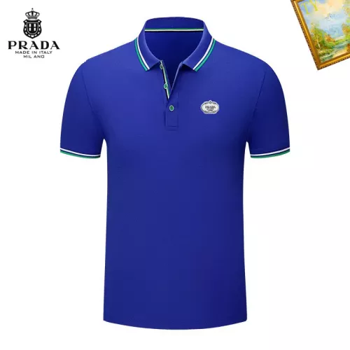 Prada T-Shirts Short Sleeved For Men #1327715 $29.00 USD, Wholesale Replica Prada T-Shirts