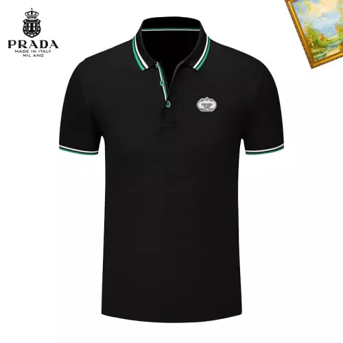 Prada T-Shirts Short Sleeved For Men #1327718 $29.00 USD, Wholesale Replica Prada T-Shirts