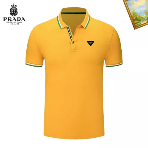 Prada T-Shirts Short Sleeved For Men #1327758 $29.00 USD, Wholesale Replica Prada T-Shirts